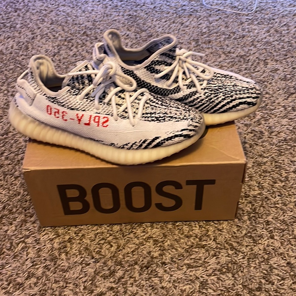 Zebra Yeezys